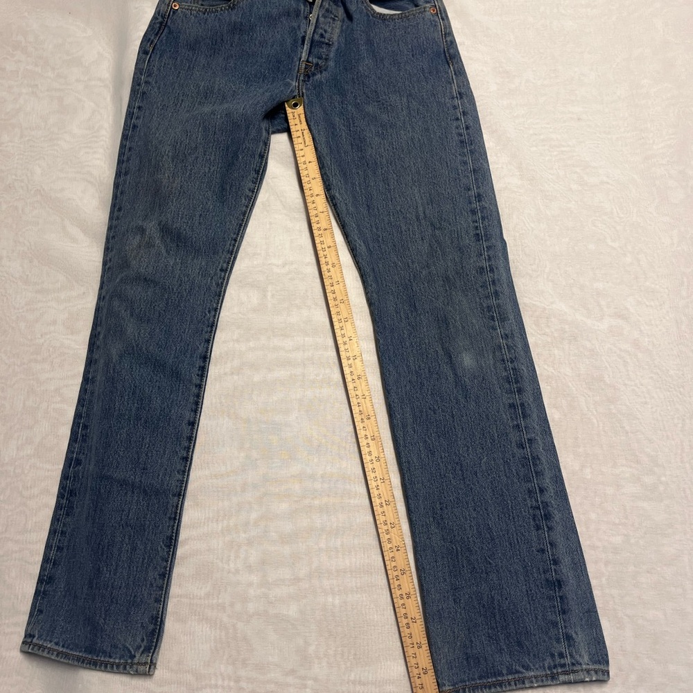 Levi's Men's Straight Jeans - Blue - Picture 4 of 6
